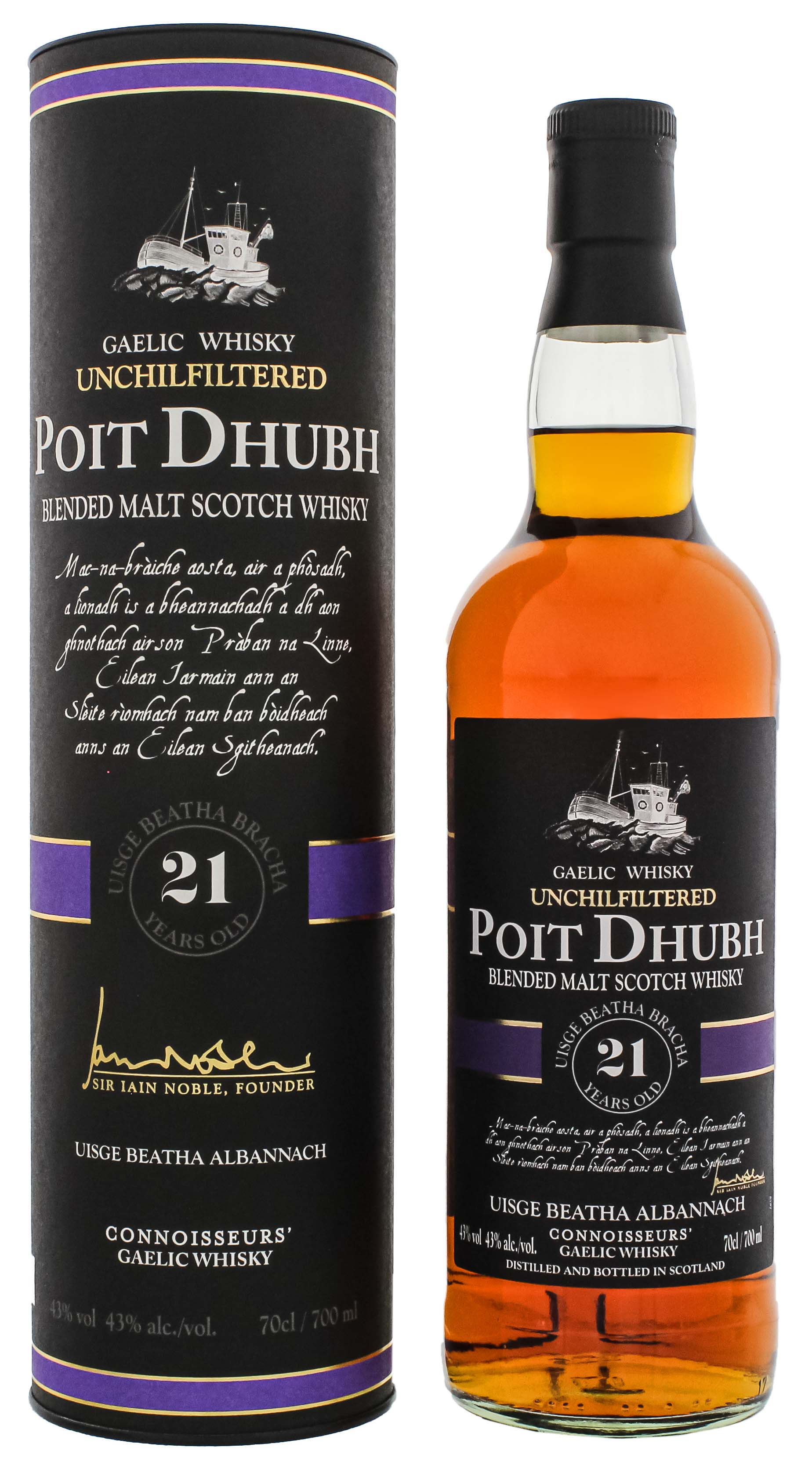 Poit Dhubh 21YO Malt Whisky 0,7L -GB-