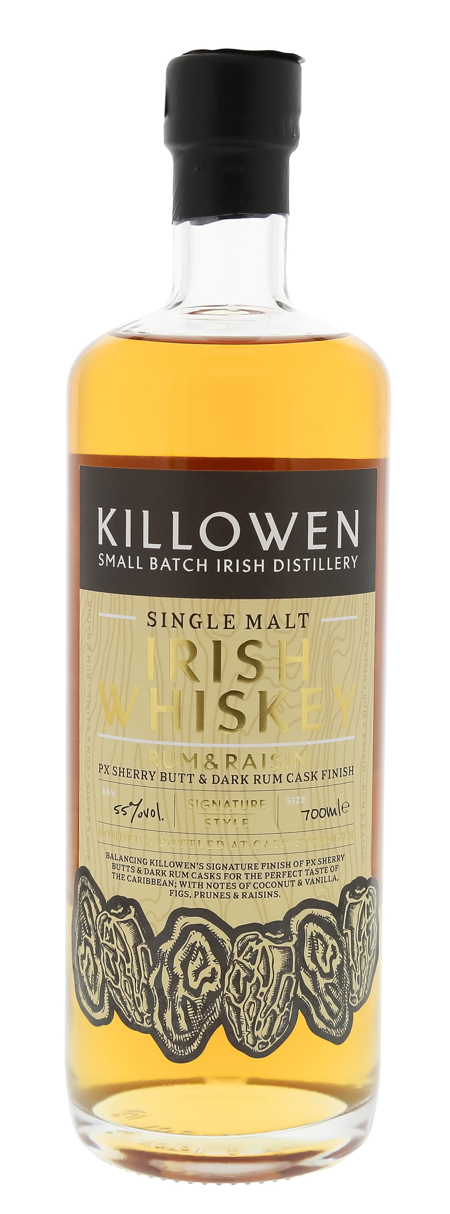 Killowen Single Malt Irish Whiskey Rum & Raisin 0,7L