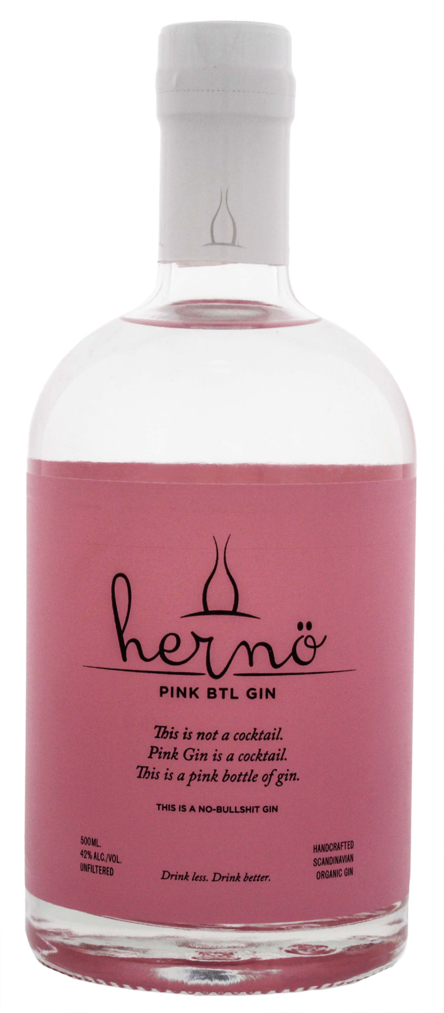 Hernö Pink BTL Gin BIO 0,5L