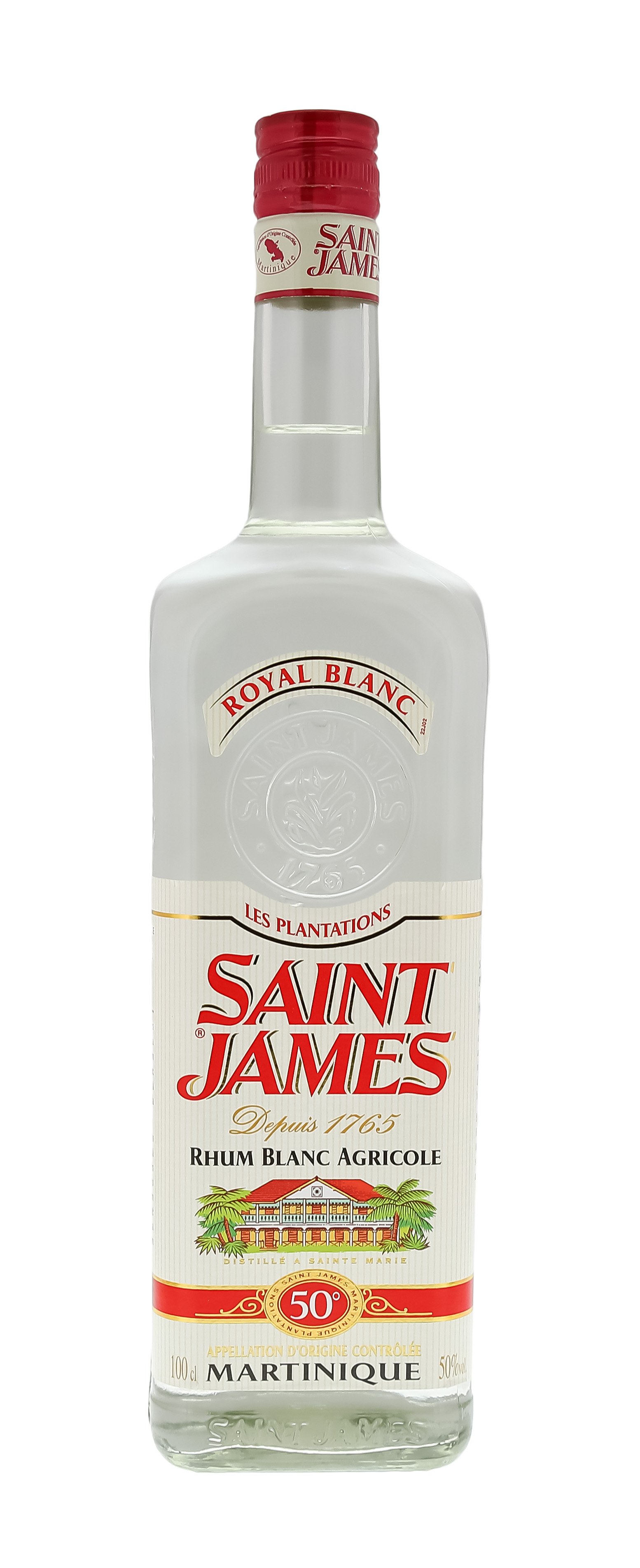 Saint James Rhum Blanc Agricole 1,0L