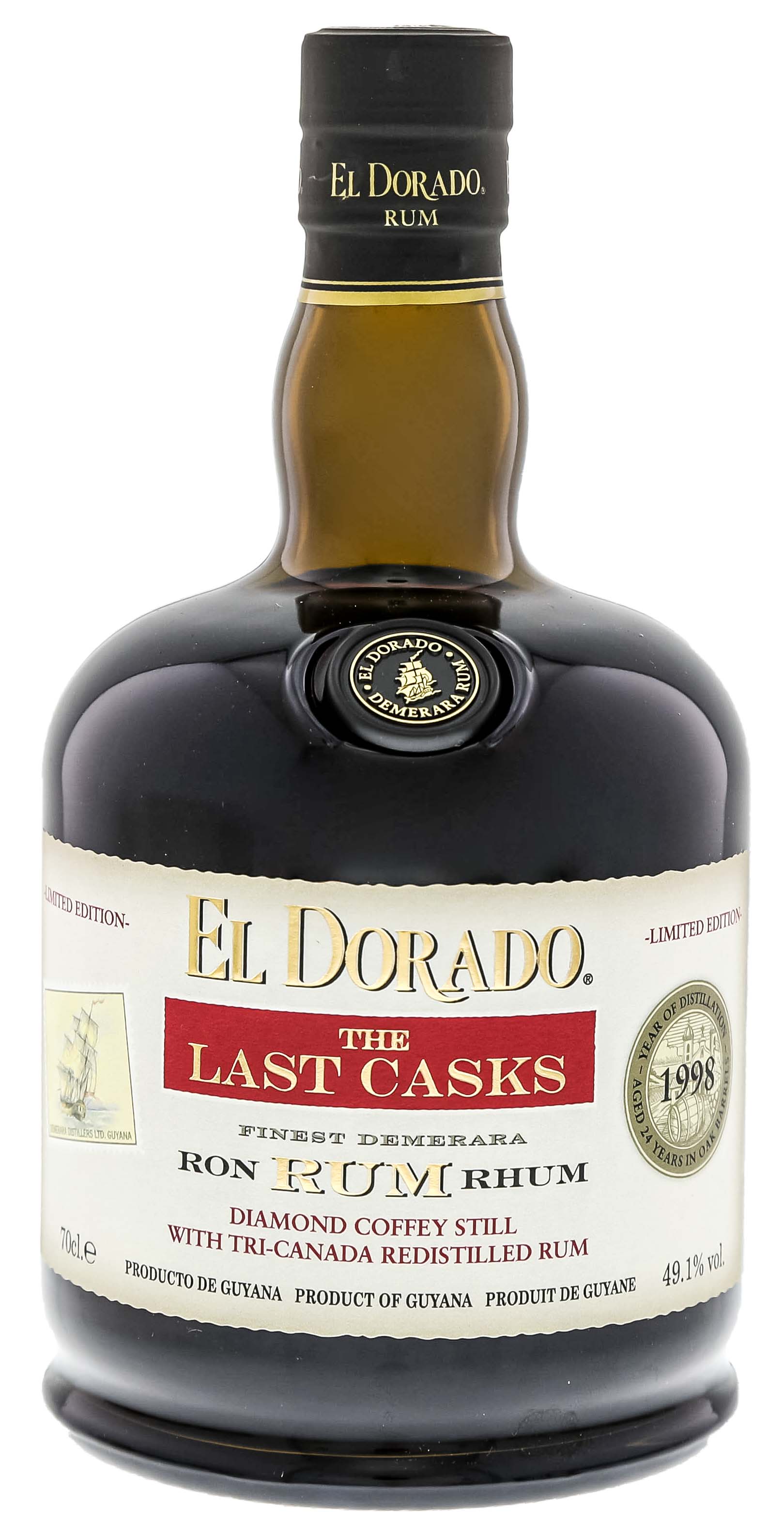 El Dorado The Last Casks 1998/2022 Diamond Coffey & Tri-Canada Red 0,7L