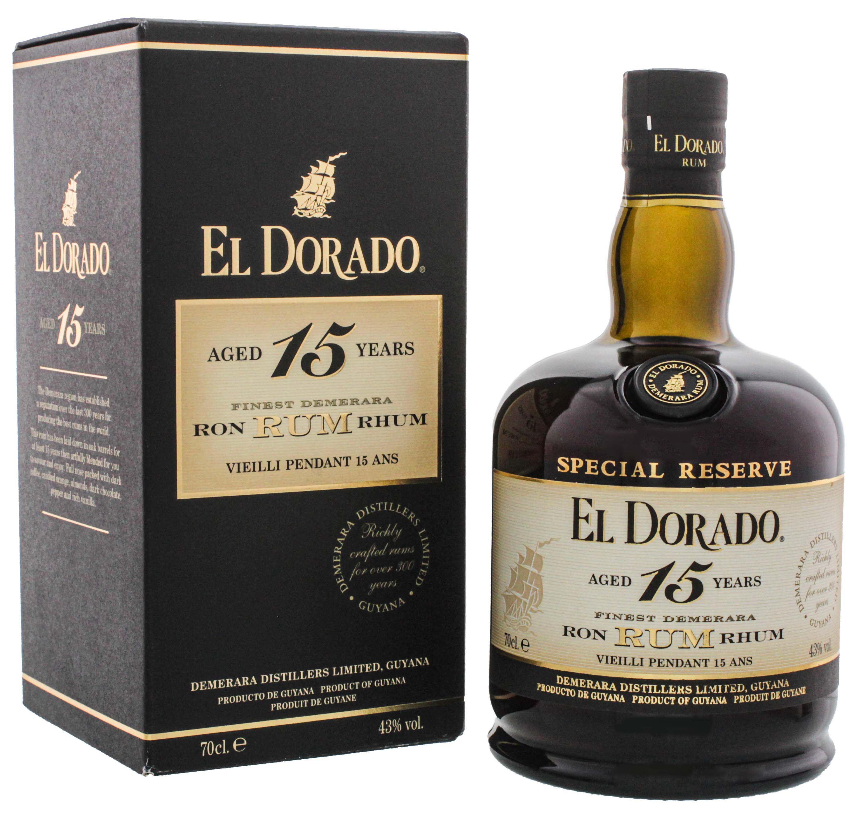 El Dorado Rum 15YO 0,7L -GB-