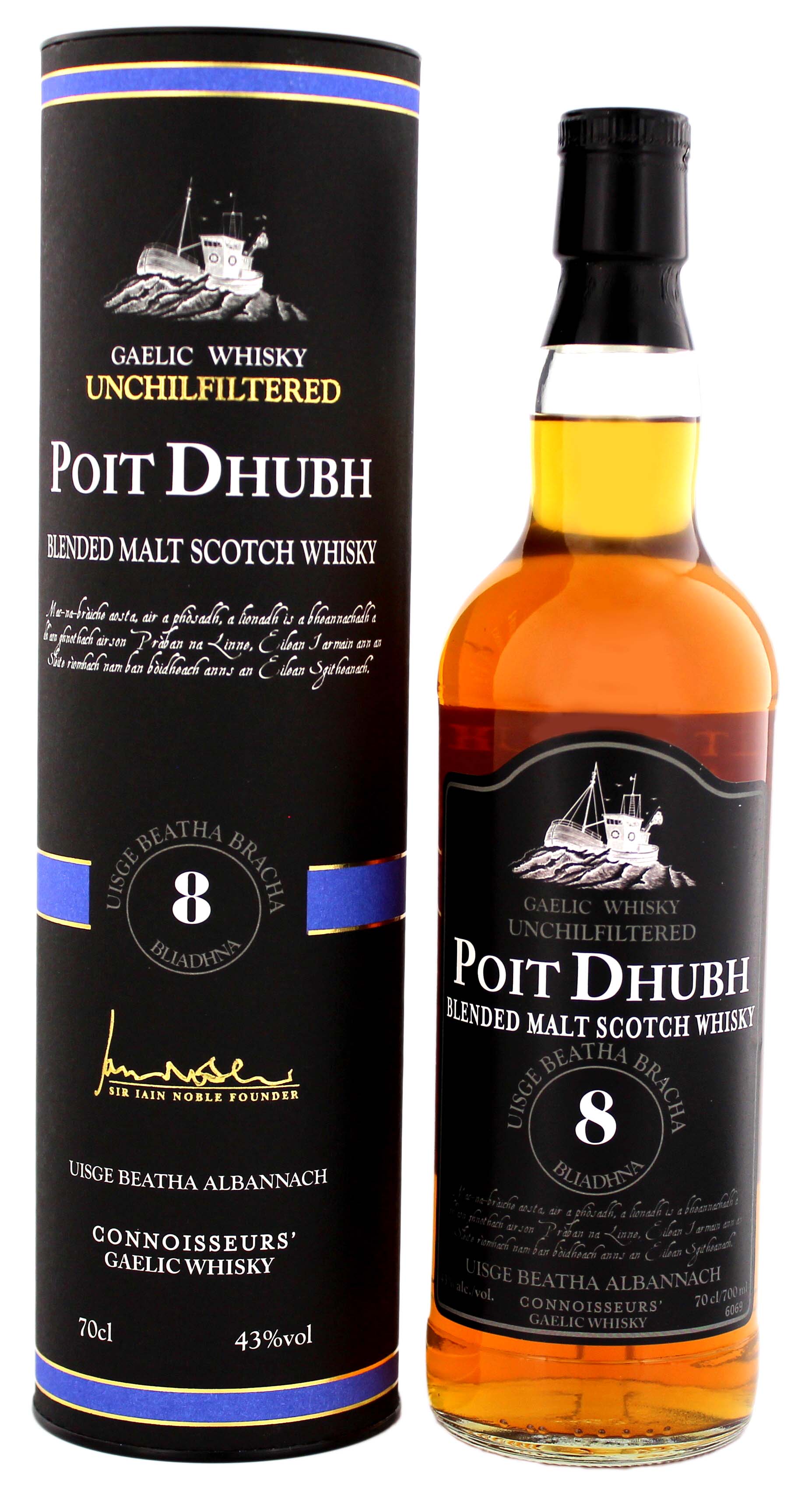 Poit Dhubh 8YO Malt Whisky 0,7L -GB-