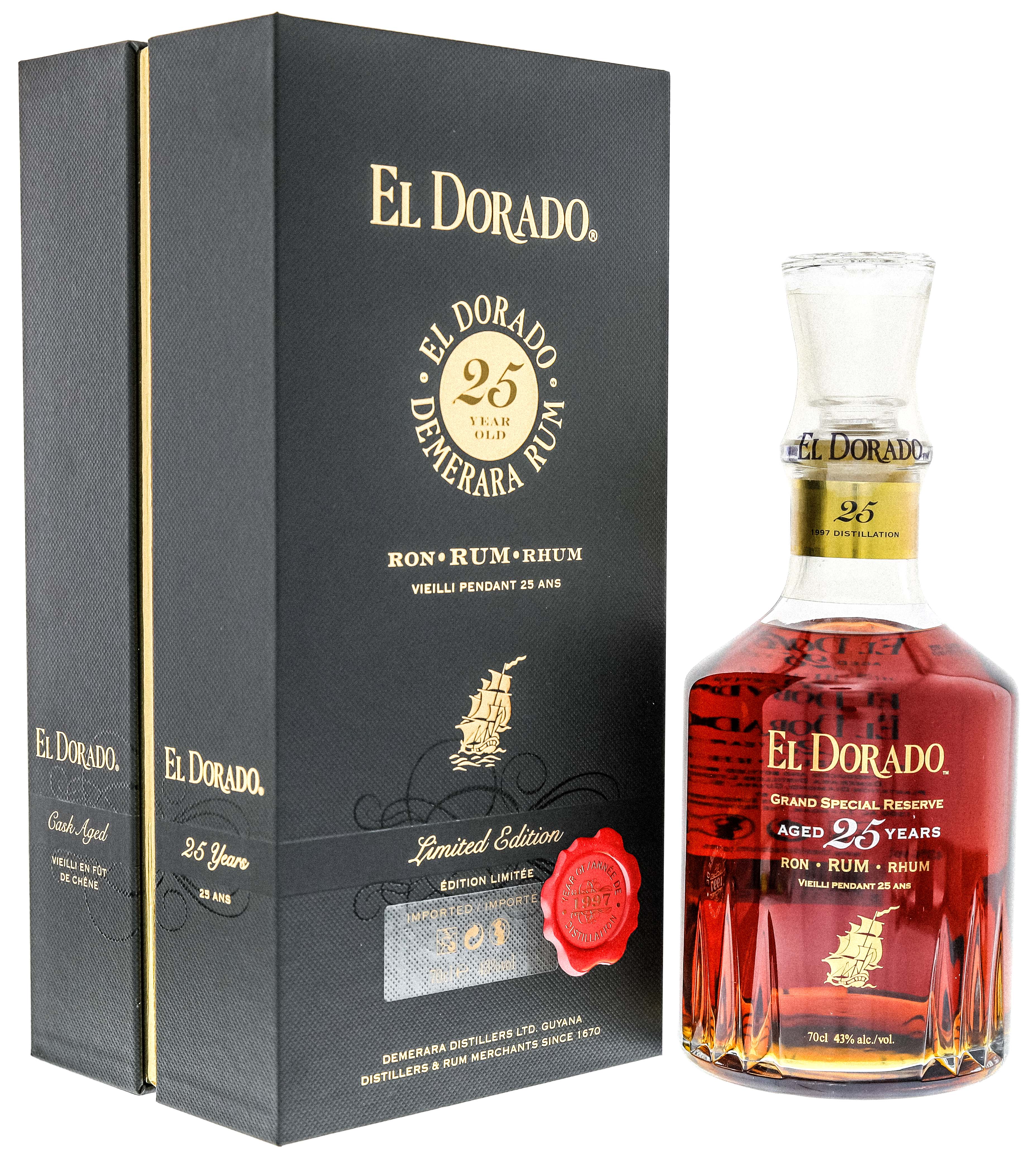 El Dorado Rum 25YO 0,7L -GB-