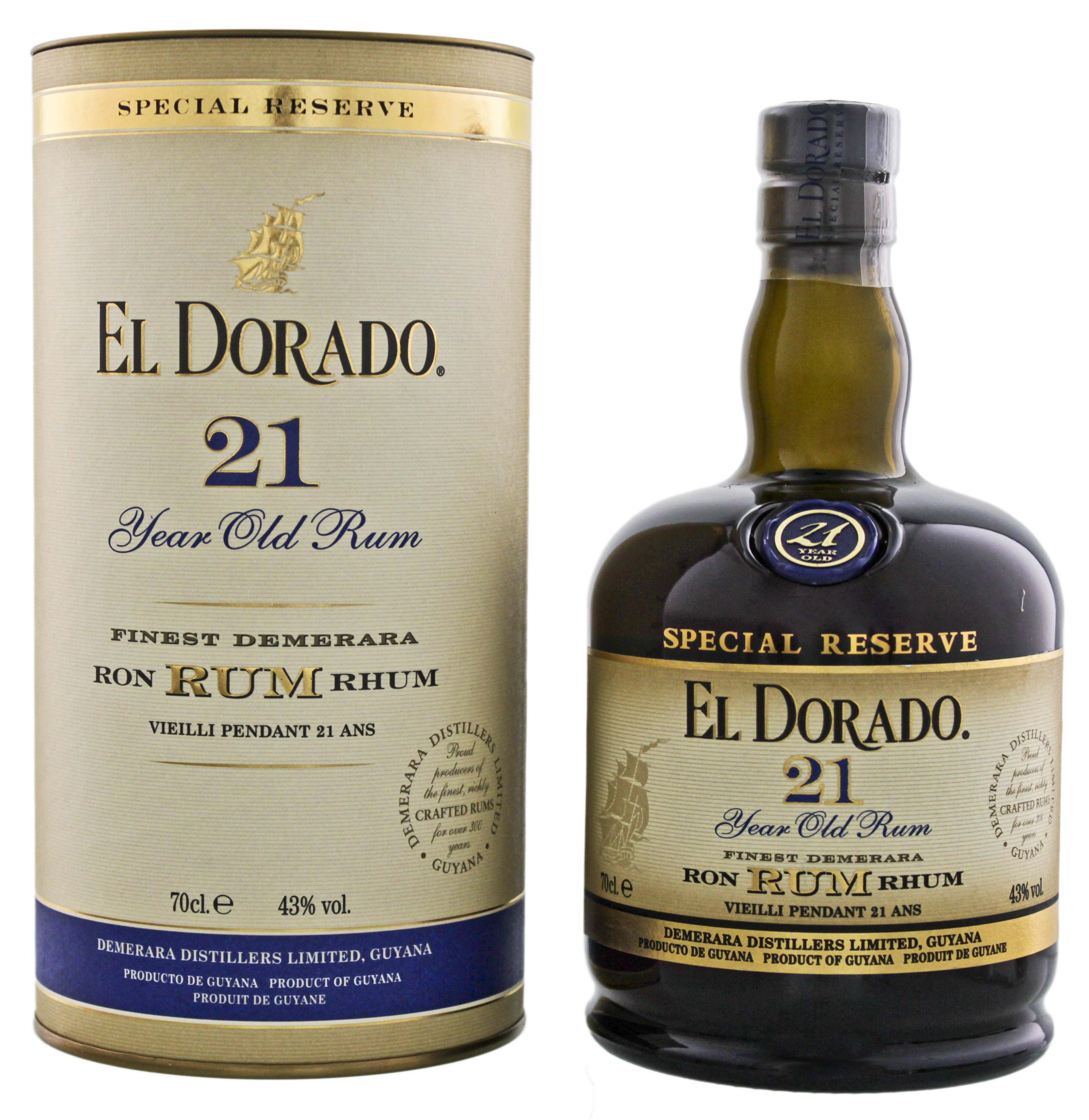 El Dorado Rum 21YO 0,7L -GB-