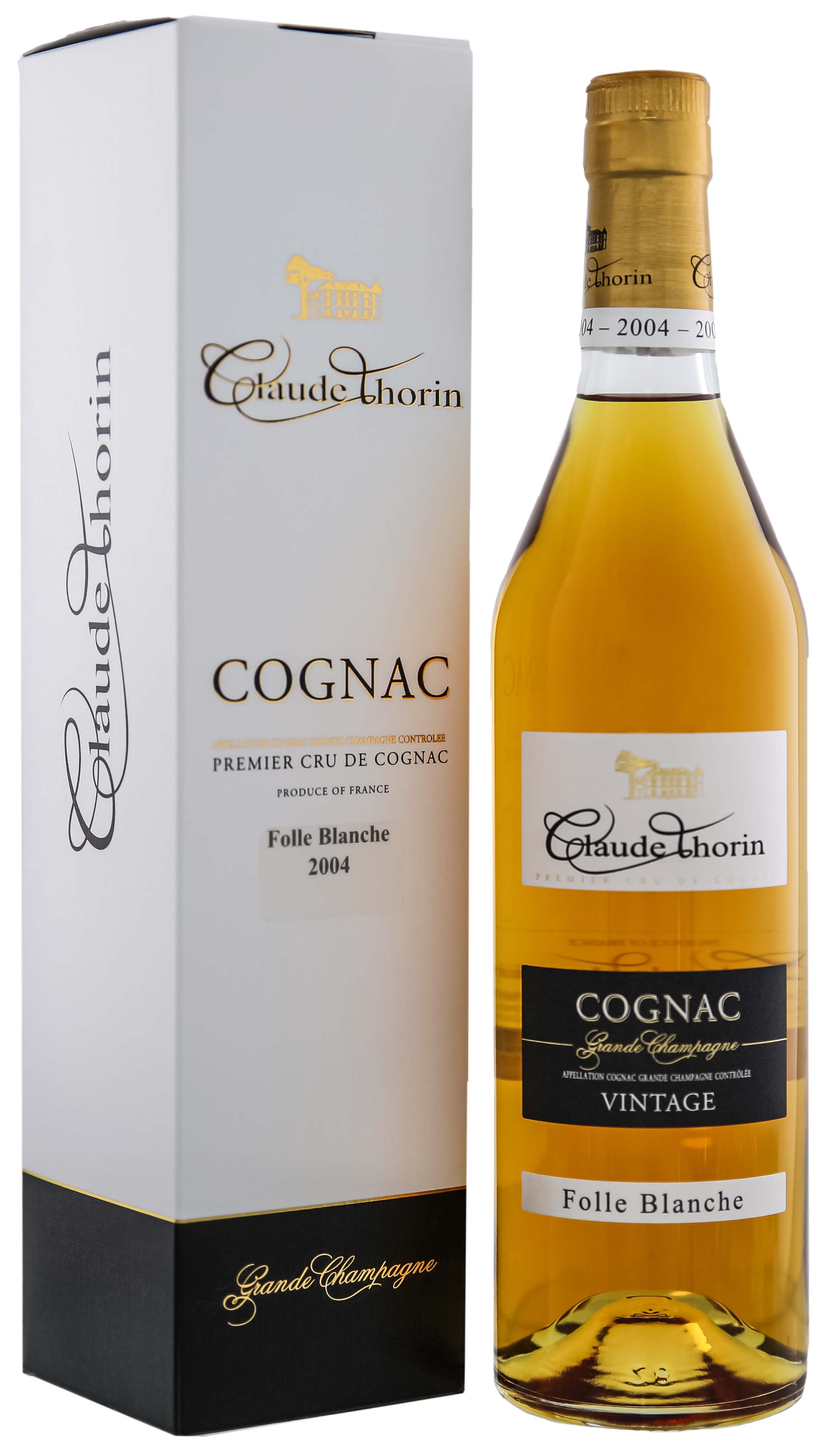 Claude Thorin Cognac Grande Champagne Folle Blanche 2004 0,7L -GB-