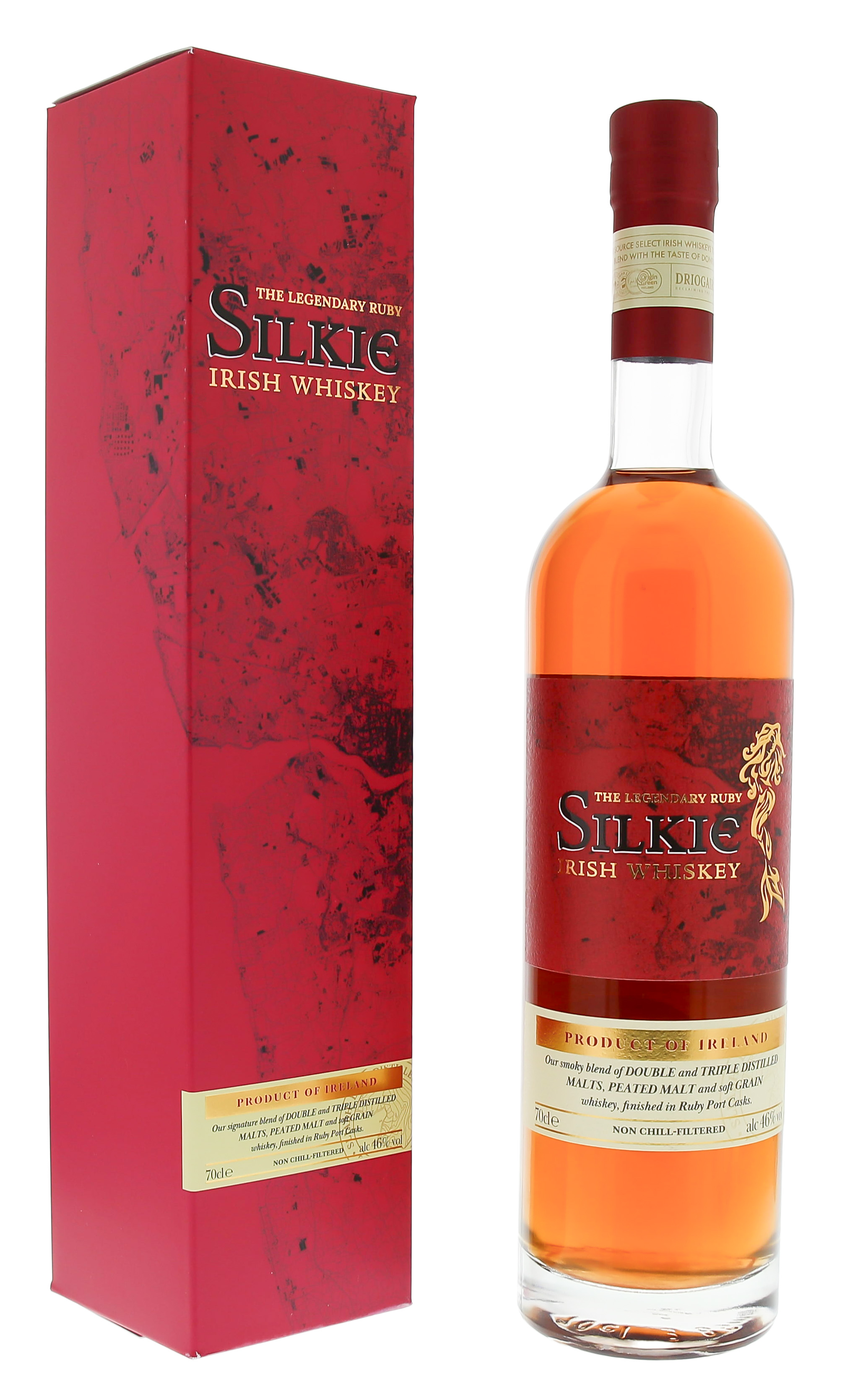 The Legendary Silkie Blended Irish Whiskey Ruby Port Cask Finish Non Chill Filtered 0,7L -GB-