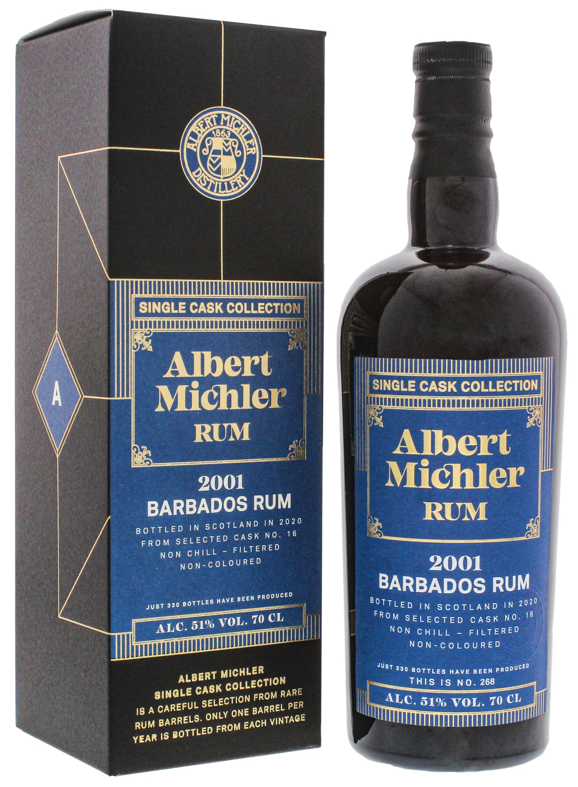 Albert Michler Single Cask Collection Rum Barbados 2001/2020 0,7L -GB-