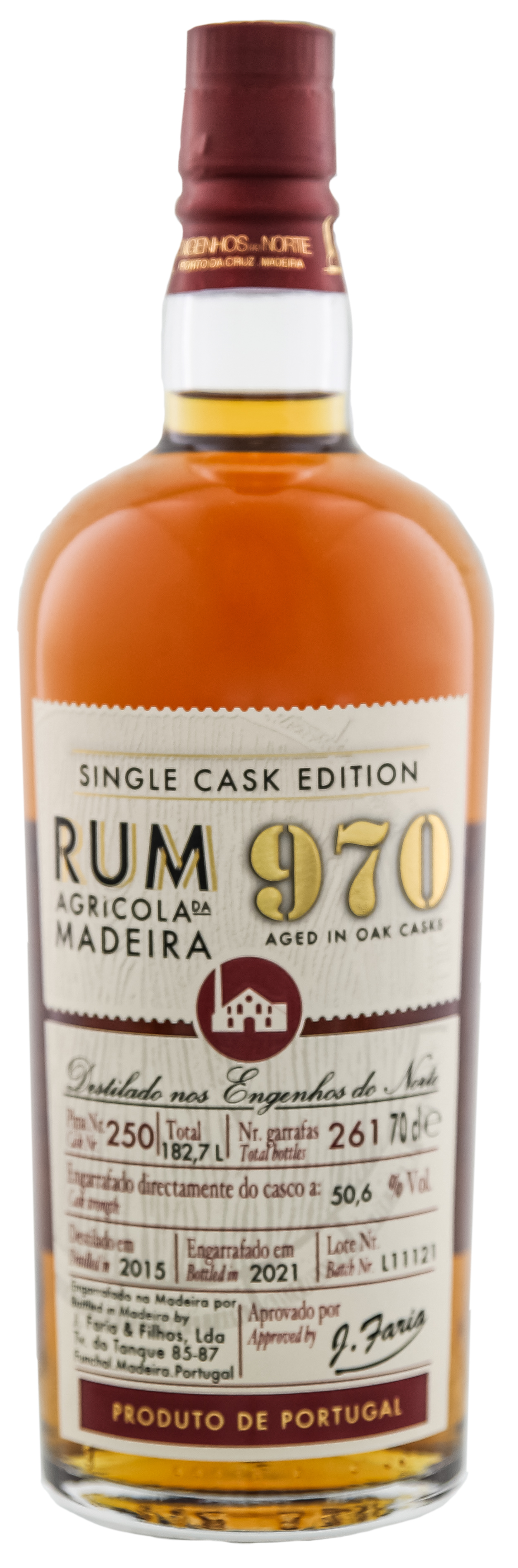 970 Agricola da Madeira Rum Single Cask Edition 2015/2021 0,7L