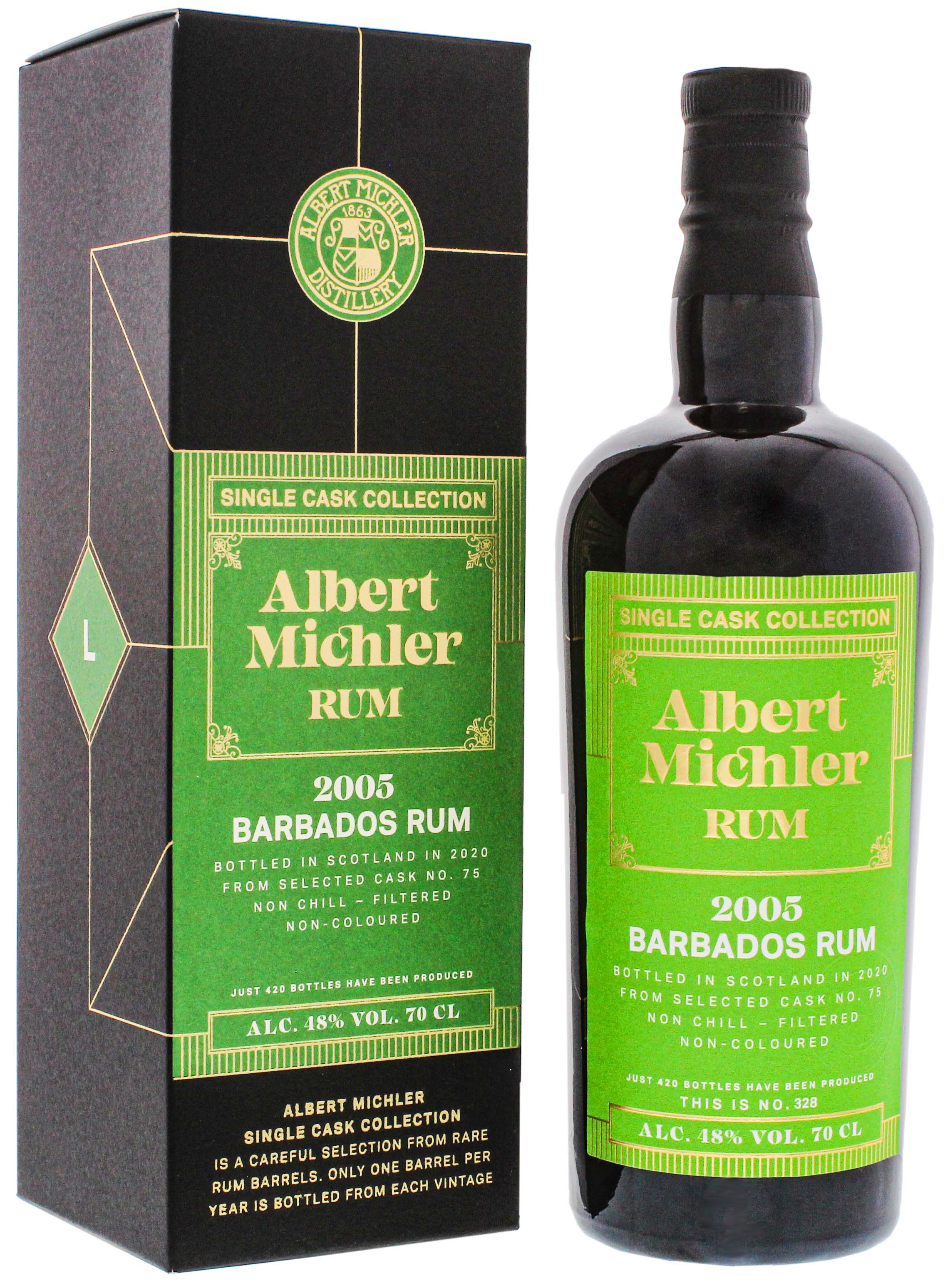 Albert Michler Single Cask Collection Rum Barbados 2005/2020 0,7L -GB-