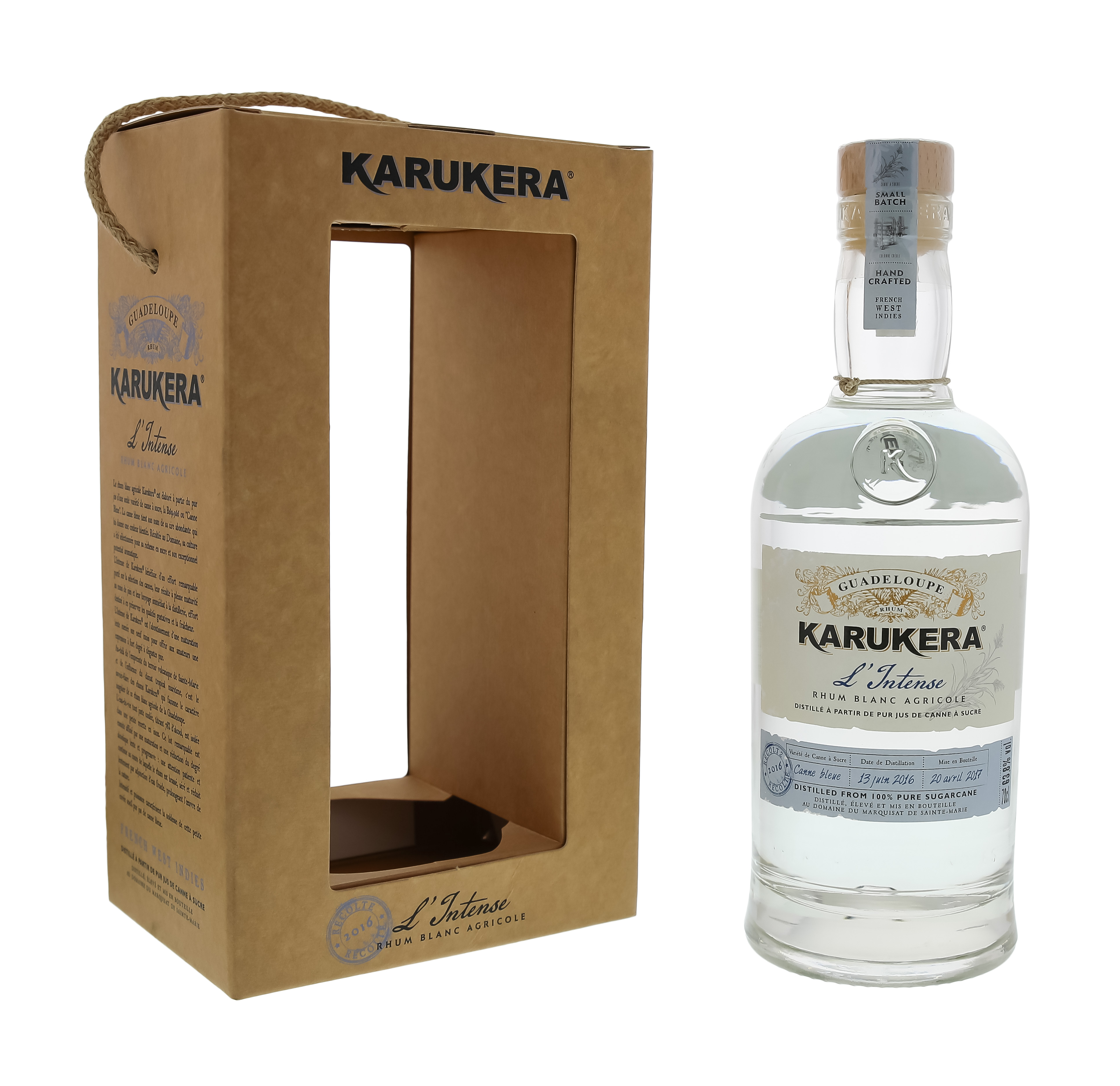 Karukera Rhum Blanc Agricole LIntense 2016 0,7L -GB-